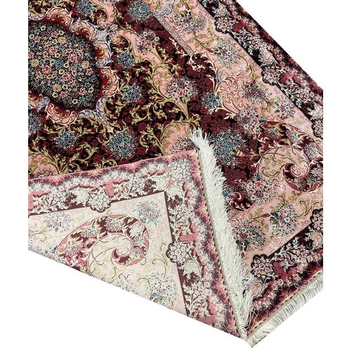 88 - FINE QUM DESIGN RUG, 183cm x 112cm.