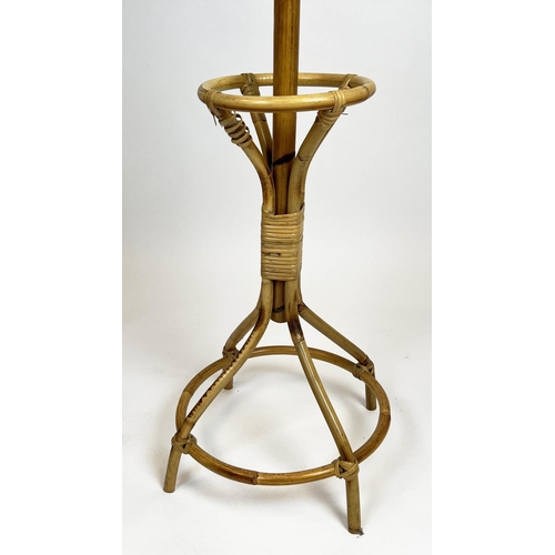 24 - BAMBOO COAT STAND, mid 20th century, approx. 170cm H.