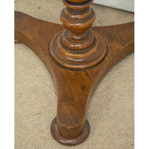 271 - OCCASIONAL TABLE, Victorian walnut and burr walnut circa 1850 with circular top, 66cm H x 40cm and a... 