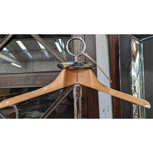 479 - VALET STAND, 48cm H, contemporary, together with stick stand, 122cm H, Chinese export style ceramic.... 