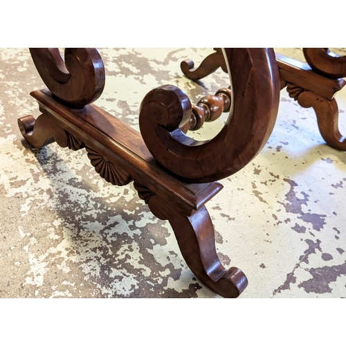 157 - DRESSING TABLE, 59cm x 43cm x 75cm H, Biedermeier walnut with inlaid parquetry detail, with a rising... 