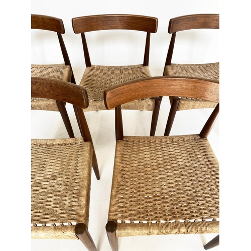 352 - MOGENS KOLD DINING CHAIRS, a set of five, 74cm H, teak vintage 1960s. (5)