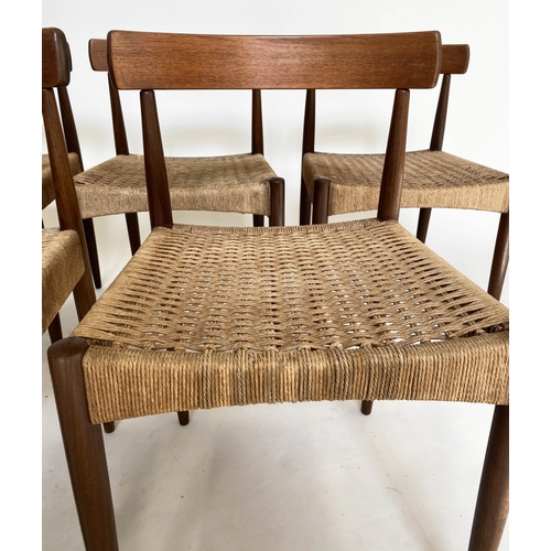 352 - MOGENS KOLD DINING CHAIRS, a set of five, 74cm H, teak vintage 1960s. (5)