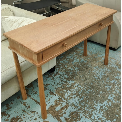 398 - SLIM WRITING DESK, contemporary Danish style, 110cm x 40cm x 81cm.