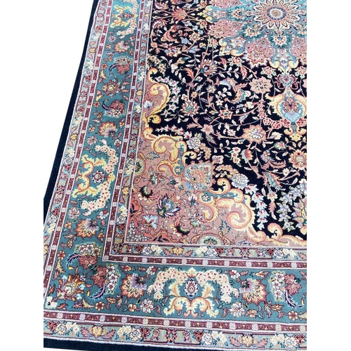 85 - PART SILK TABRIZ DESIGN CARPET, 280cm x 180cm.