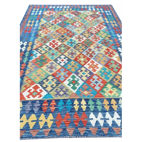 87 - ANATOLIAN KILIM, 245cm x 177cm.