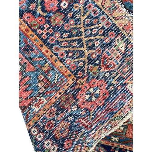 89 - ANTIQUE KARAJA RUG, 190cm x 150cm.