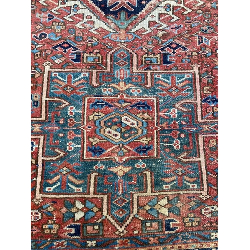 89 - ANTIQUE KARAJA RUG, 190cm x 150cm.