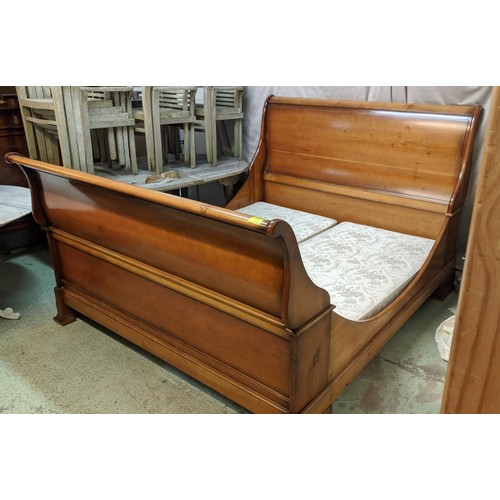 361 - AND SO TO BED VISPRING DIVAN BED, with sleight frame, 195cm W.