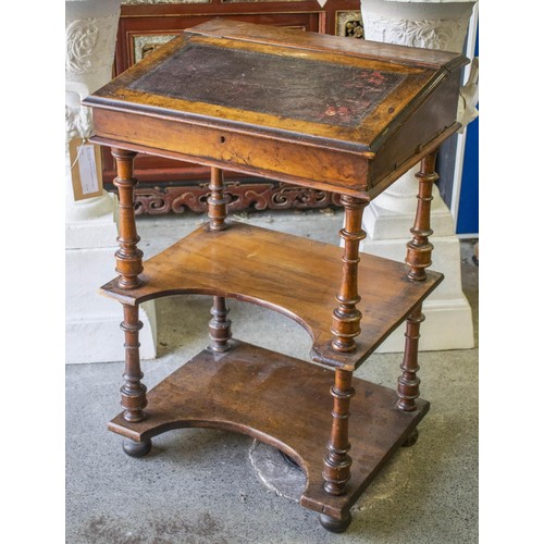 271 - OCCASIONAL TABLE, Victorian walnut and burr walnut circa 1850 with circular top, 66cm H x 40cm and a... 