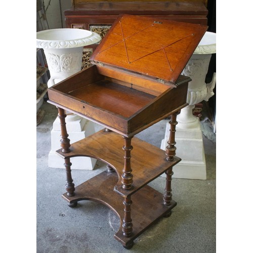 271 - OCCASIONAL TABLE, Victorian walnut and burr walnut circa 1850 with circular top, 66cm H x 40cm and a... 