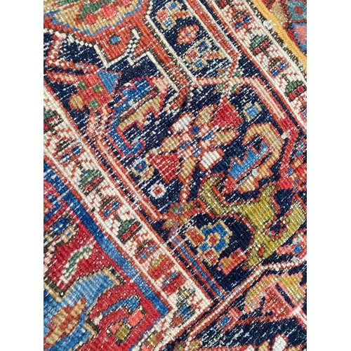 92 - ANTIQUE HERIZ CARPET, 360cm x 275cm.