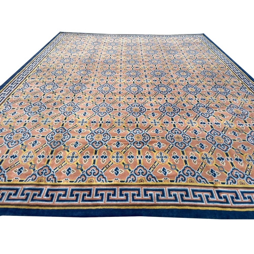 104 - FINE TIBETAN CLOUD DESIGN CARPET, 440cm x 350cm.