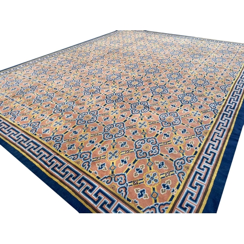 104 - FINE TIBETAN CLOUD DESIGN CARPET, 440cm x 350cm.