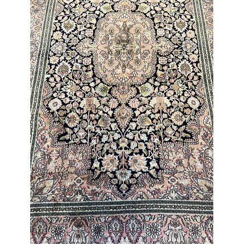 106 - KASHMIR SILK CARPET, 275cm x 175cm.