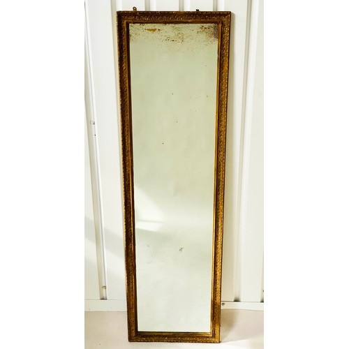 125 - PIER MIRROR, matching previous lot, 193cm H x 56cm W.