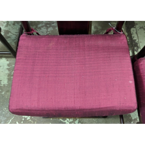 326 - CHINESE CHAIRS, a set of four, each 47cm W. (4)