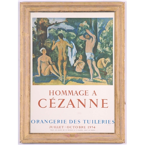 46 - CEZANNE, Bathers, lithographic poster, homage to Cezanne, 68cm x 47cm.