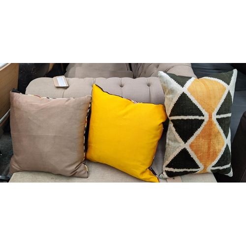 245 - MEKHANN SCATTER CUSHIONS, a set of three, 53cm x 38cm. (3)