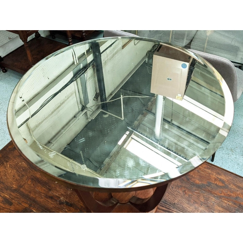 304 - MARTINI TABLE, 62cm x 59cm, Art Deco style, mirrored top.