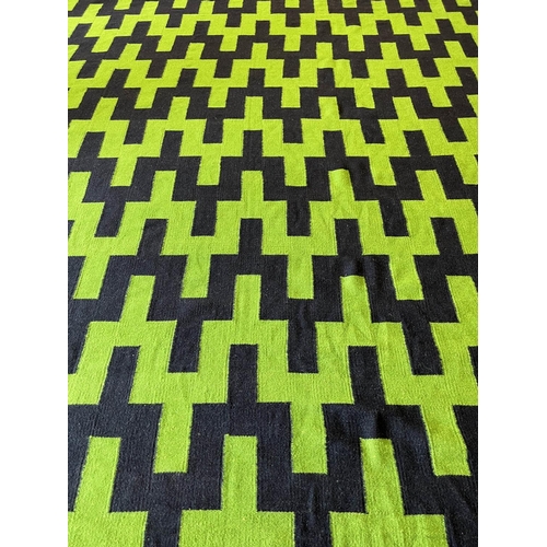 115 - JONATHAN ADLER FLATWEAVE CARPET, 305cm x 246cm.