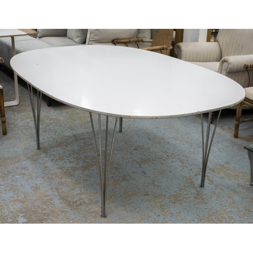 468 - FRITZ HANSEN SUPER ECLIPSE DINING TABLE, 70cm x 180cm W x 120cm D, by Piet Hein, Bruno Mathsson, Arn... 