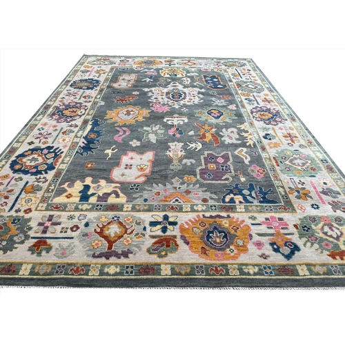 112 - CONTEMPORARY OUSHAK CARPET, 344cm x 240cm.