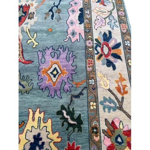 118 - CONTEMPORARY OUSHAK CARPET, 370cm x 272cm.