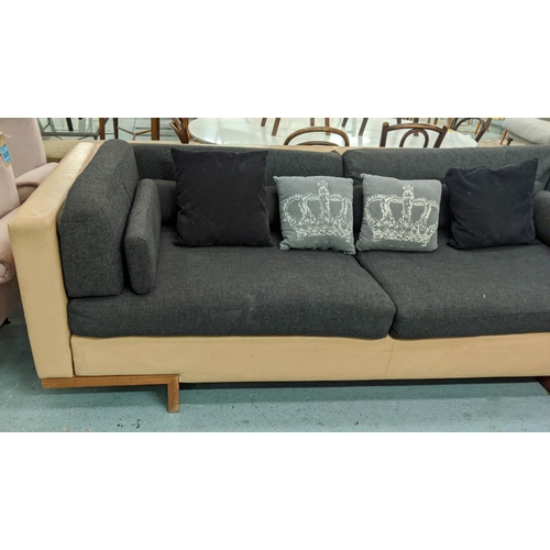 308 - LINLEY SOFA BY DAVID LINLEY, 250cm W.