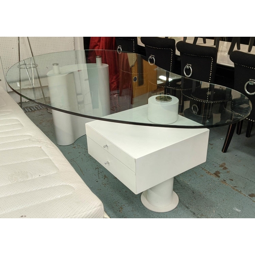 327 - CATTELAN ITALIA HOUSTON DESK BY CANOVA DESIGN, 200cm x 117cm x 72cm.