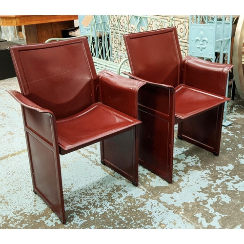 304 - MATTEO GRASSI KORIUM CHAIRS, a set of eight, by Tito Agnoli, 85cm H. (8)