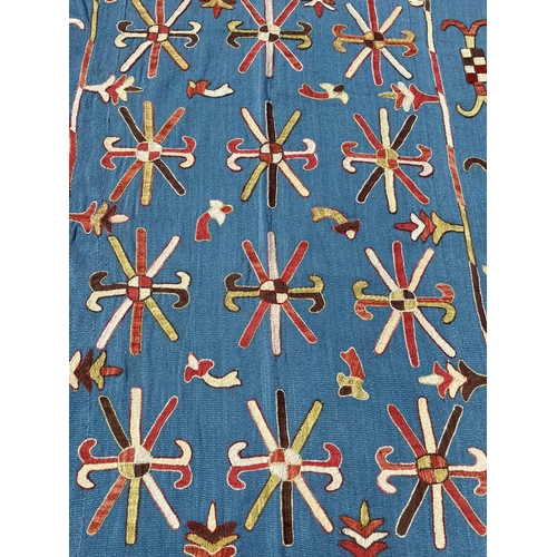 81 - FINE SUZANI KILIM, 210cm x 158cm.