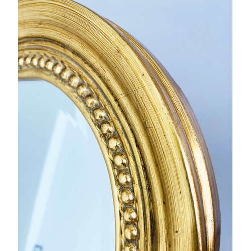 418 - LONG PHILIPPE STYLE CHEVAL MIRROR, gilt frame, 163cm x 64cm.