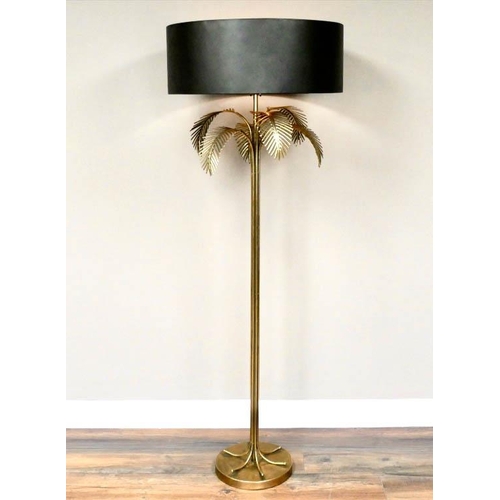 413 - PALM TREE FLOOR LAMP, 1960s French style, metal shade, 65cm x 59cm x 59cm.