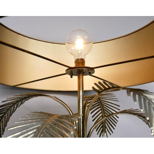 413 - PALM TREE FLOOR LAMP, 1960s French style, metal shade, 65cm x 59cm x 59cm.