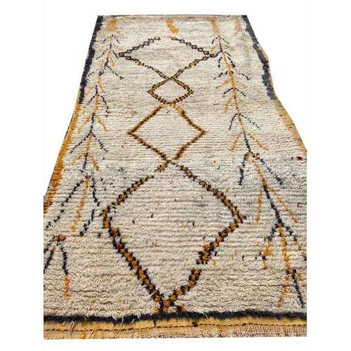 78 - ANTIQUE BENI OURAIN MOROCCAN RUG, 260cm x 145cm.