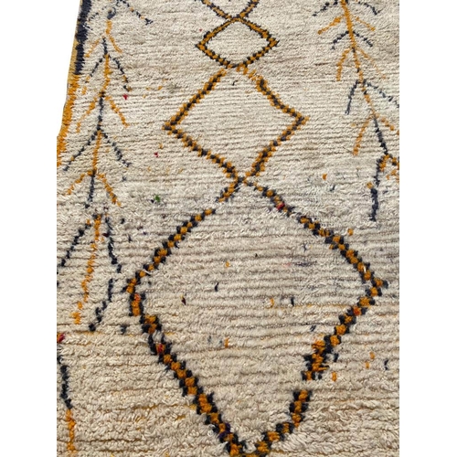 78 - ANTIQUE BENI OURAIN MOROCCAN RUG, 260cm x 145cm.