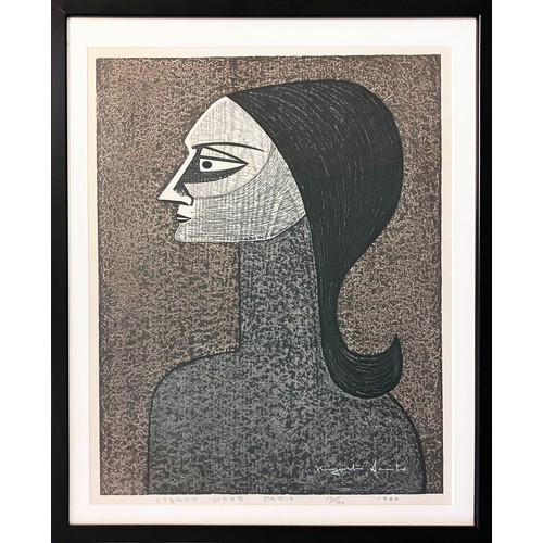 85 - KYOSHI SAITO (1907-1997), 'Steady glaze, Paris', woodblock, 54cm x 40cm, signed and numbered in penc... 