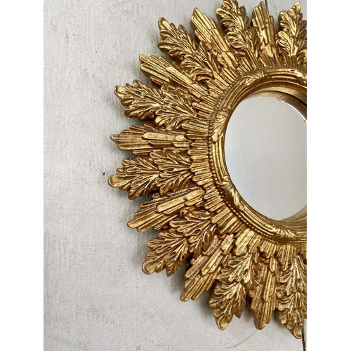 458 - CONVEX WALL MIRRORS, set of nine, 30cm diam. at largest, Regency style, various sizes and shapes. (9... 