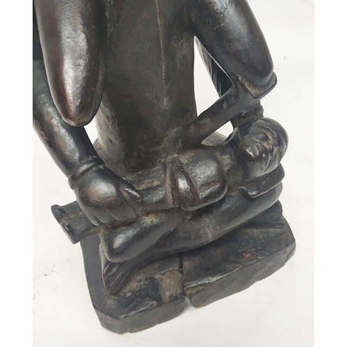 12 - LUBA MATERNITY FIGURE, Congolese, 60cm H.