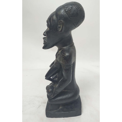 12 - LUBA MATERNITY FIGURE, Congolese, 60cm H.