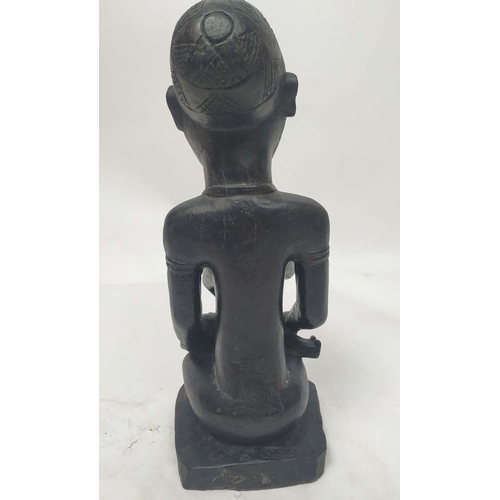 12 - LUBA MATERNITY FIGURE, Congolese, 60cm H.