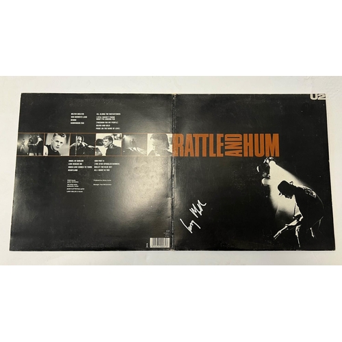 31 - U2 RATTLE & HUM, fully signed inside gatefold cover, signed by Bono, Adam Clayton, Larry Mullen Jnr.... 