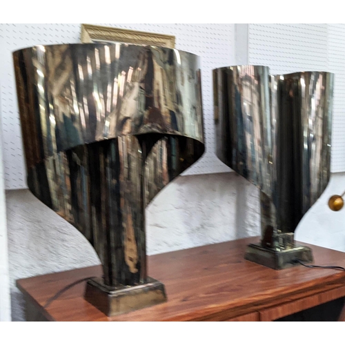 492 - ELCHHOLTZ TABLE LAMPS, a pair, 164cm H overall. (2)