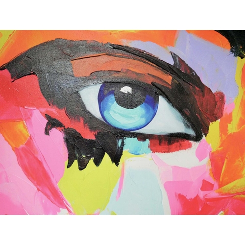 434 - CONTEMPORARY SCHOOL, Untitled Portrait, acrylic on canvas 120cm x 100cm.