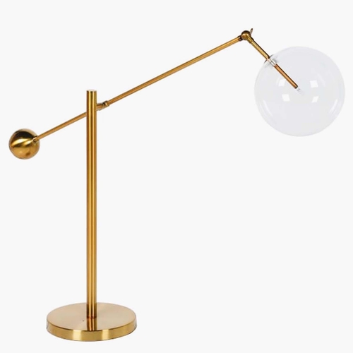 437 - DESK LAMP, contemporary atomic style design, 60cm H.