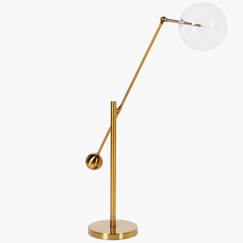 437 - DESK LAMP, contemporary atomic style design, 60cm H.