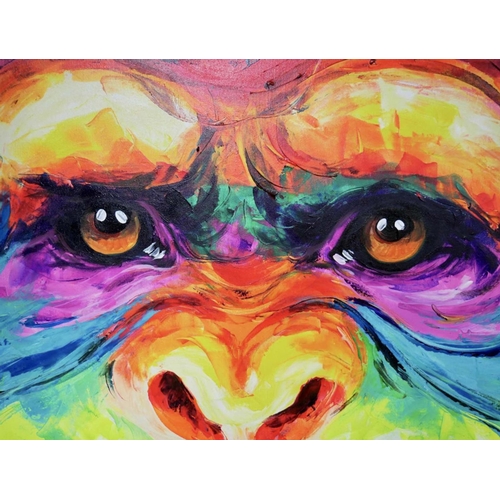 438 - CONTEMPORARY SCHOOL, The Monkey, acrylic on canvas 120cm x 100cm.