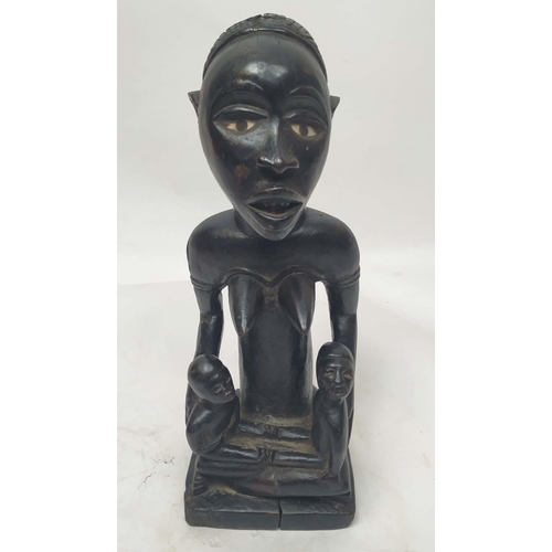 13 - YOMBE MATERNITY FIGURE, Congolese, 60cm H.