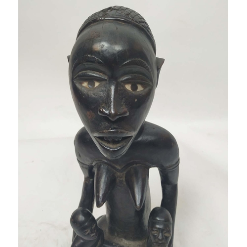 13 - YOMBE MATERNITY FIGURE, Congolese, 60cm H.